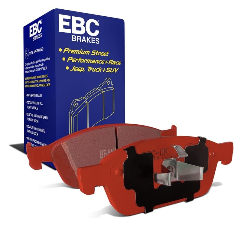 EBC Redstuff Brake Pad Set for Chevy C6 Low Dust Ceramic Compound