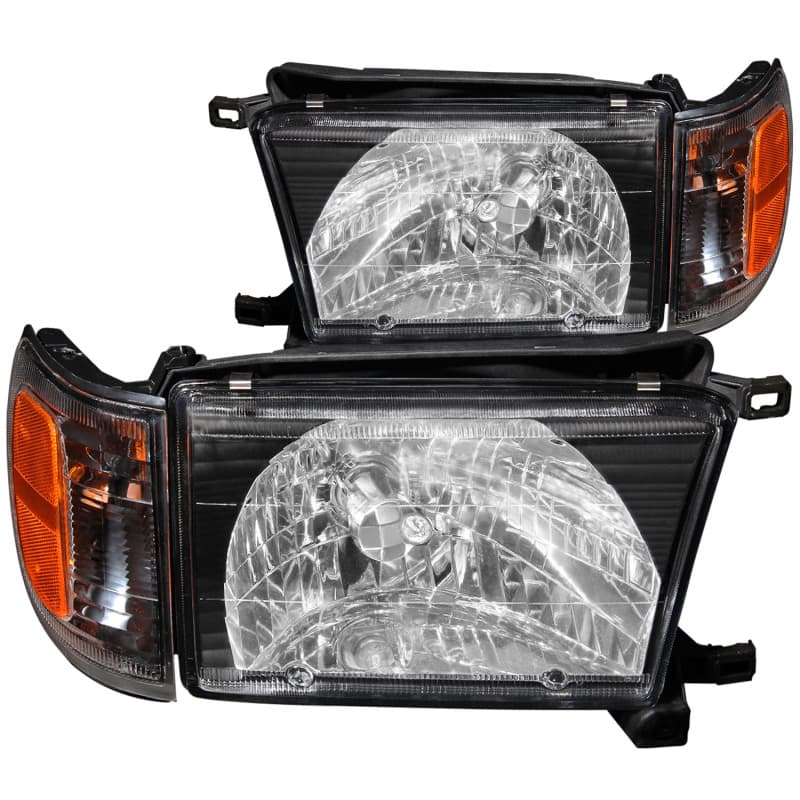 ANZO Crystal Headlights for Chevy C6 Clear Lens Replacement Pair