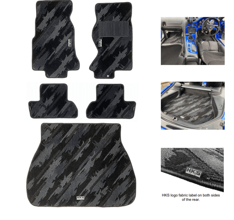 HKS Floor Mats for FD3S RX-7 Full Set RHD