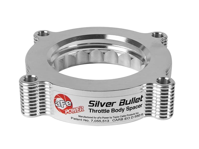 aFe Silver Bullet Throttle Body Spacer for Chevy C6 T-6061 Billet Aluminum Se... - Image 3