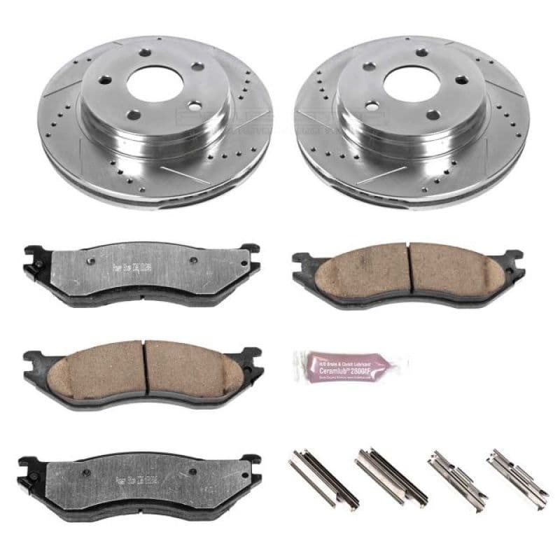 PowerStop Z36 Truck & Tow Brake Kit for Trucks 4x4 SUVs Ceramic Carbon-Fiber ...
