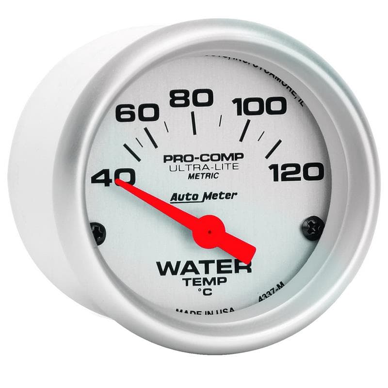 AutoMeter Water Temperature Gauge with 1/8" NPT Transducer for Universal Fit - Image 4