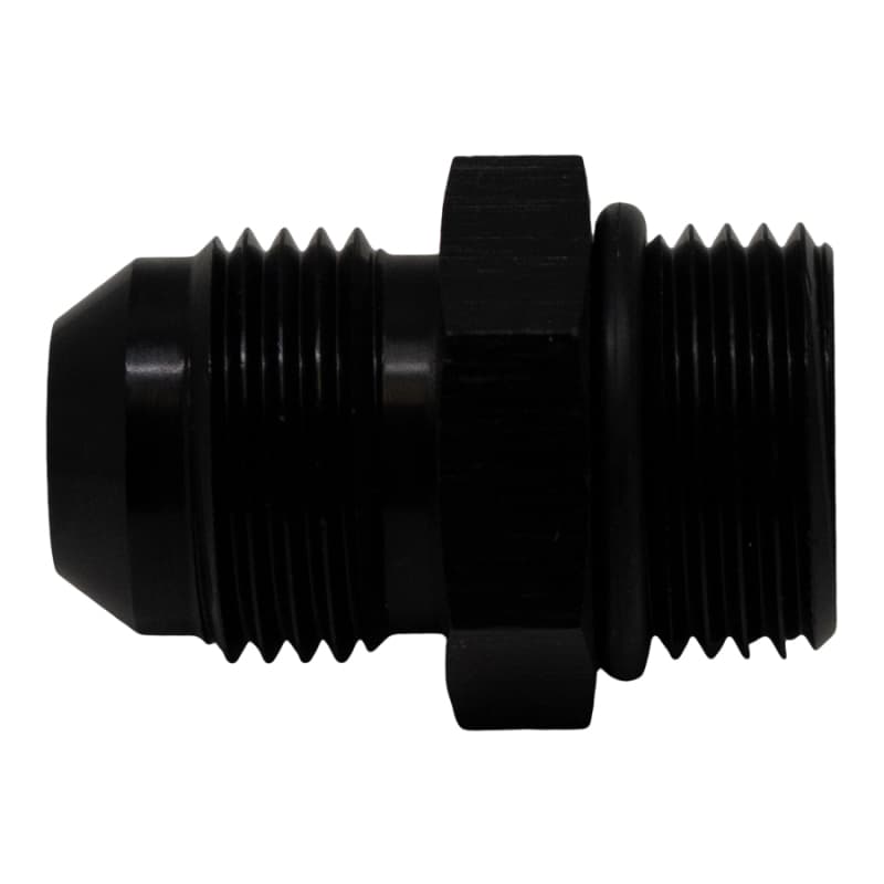 DeatschWerks 8AN ORB Male to 8AN Male Flare Adapter for Universal Matte Black