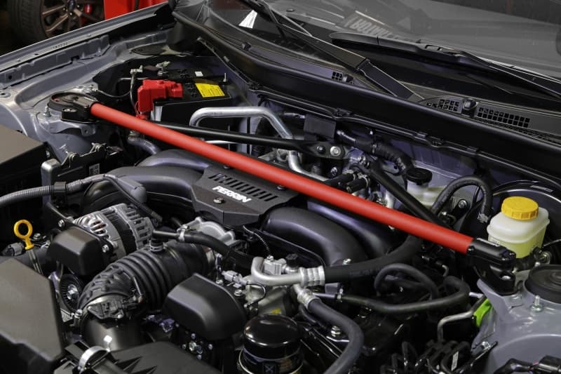 Perrin Performance Front Strut Brace for Subaru BRZ Toyota GR86 Scion FR-S Red - Image 4