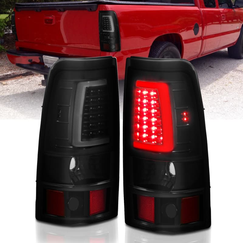 ANZO LED Taillight Assembly Pair Smoke Lens Plank Style