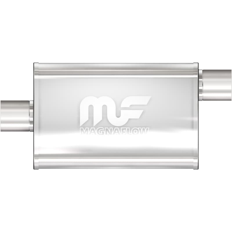 Magnaflow SS Muffler 4x9in Oval Straight-Through Stainless Steel Universal - Image 2