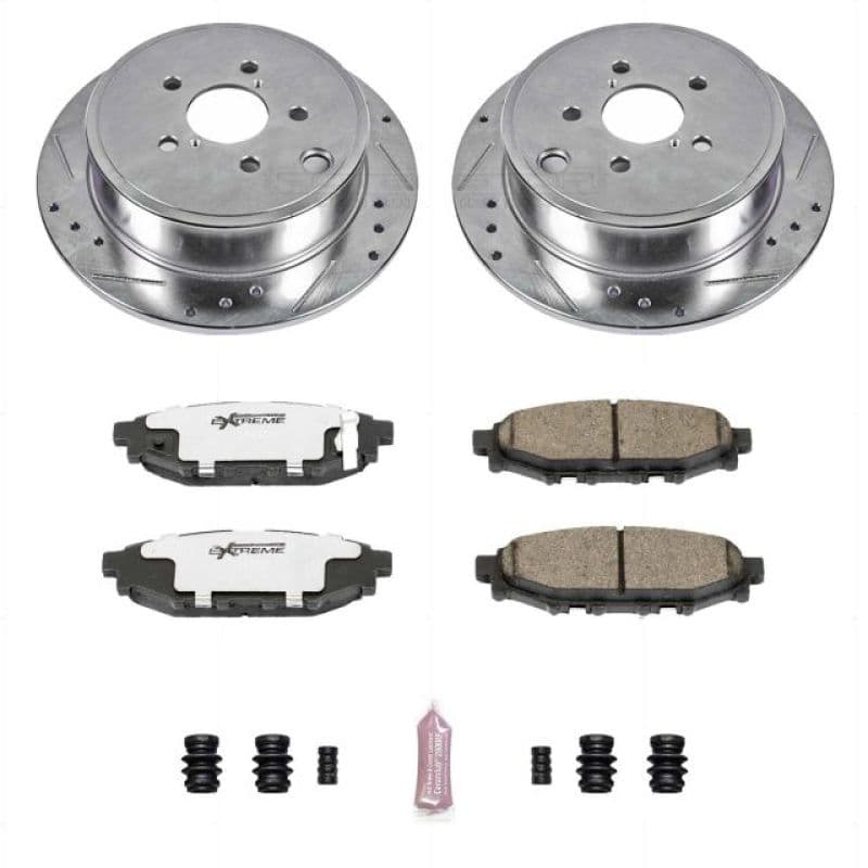 PowerStop Z26 Street Warrior Brake Kit for Muscle Cars Drilled Slotted Rotors...