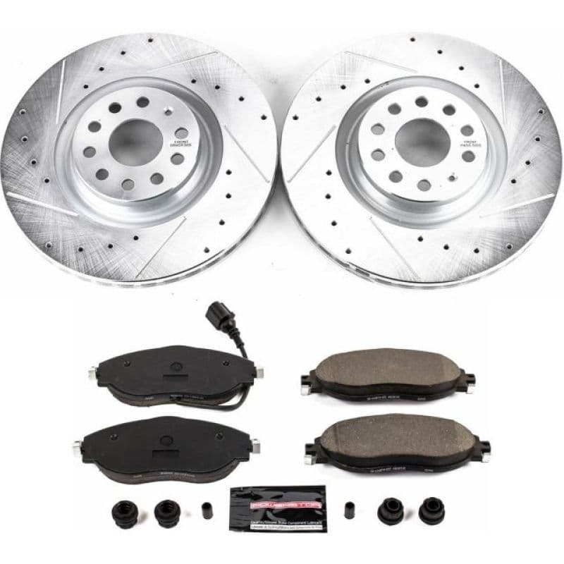 PowerStop Z23 Evolution Sport Brake Kit for Daily Driver with Carbon-Fiber Ce...