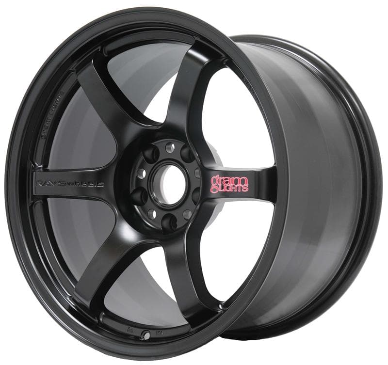 Gram Lights 57DR 18x9.5 +22 5x114.3 Semi Gloss Black Wheel - Image 3