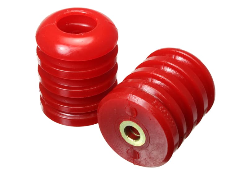 Energy Suspension Bump Stops for Control Arms Red Hyper-Flex Polyurethane - Image 2