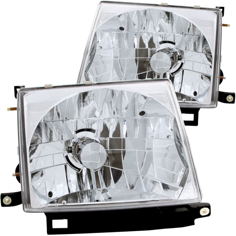 ANZO Crystal Headlights for Chevy C6 Clear Lens Chrome Housing Pair - Image 2