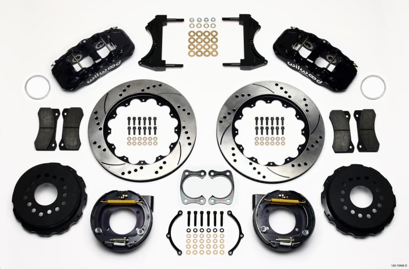 Wilwood Aero4 Big Brake Kit for Rear Axle 14.00" Rotors Radial Mount Calipers