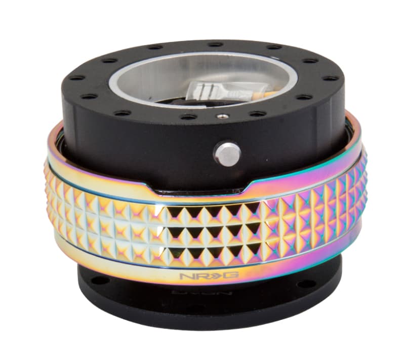 NRG Quick Release Kit for Universal Fitment Pyramid Edition Black Neochrome Ring - Image 2
