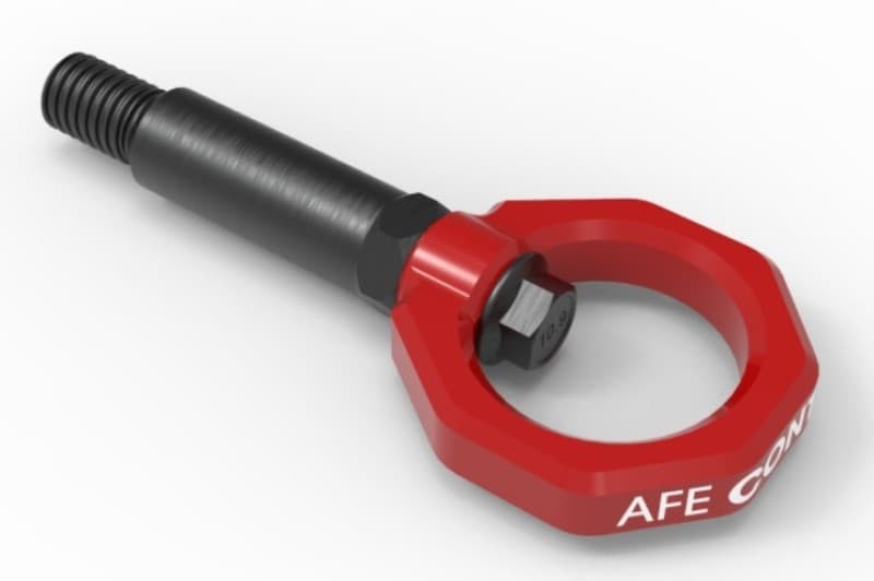aFe Tow Hook for GR Supra 4130 Steel CNC Machined Stem & Loop - Image 2