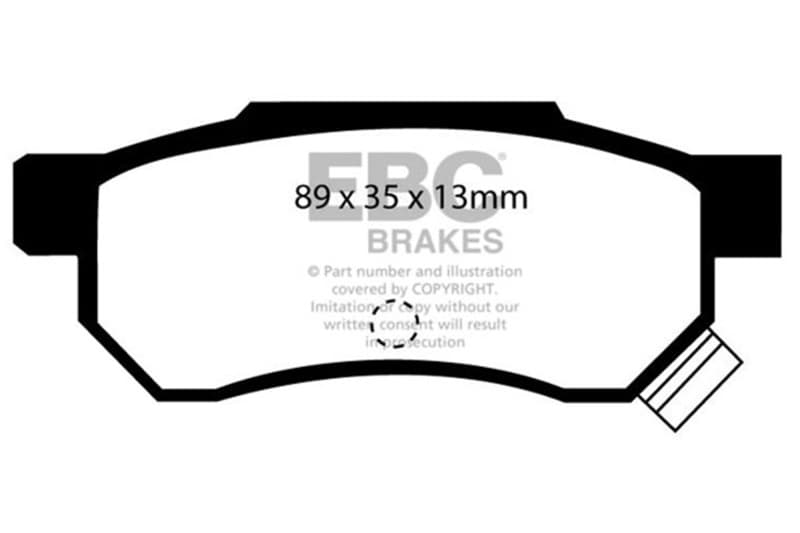 EBC Ultimax2 Brake Pad Set for Urban/Daily Driver OEM Replacement - Image 2