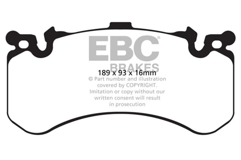 EBC Yellowstuff Brake Pad Set for Street and Track Driving High-Performance - Image 2