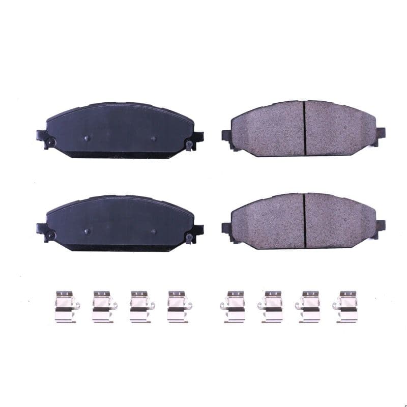 PowerStop Z17 Evolution Plus Ceramic Brake Pads with Stainless Steel Hardware