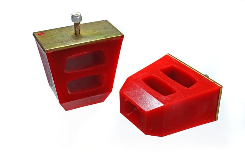 Energy Suspension Bump Stops Hyper-Flex Polyurethane Bullet Shape Red - Image 2