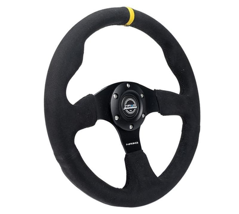 NRG Reinforced 320mm Alcantara Steering Wheel with Black Stitching