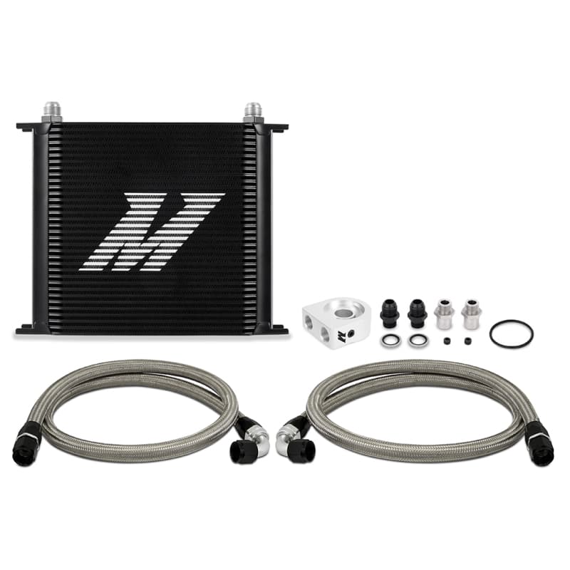 Mishimoto Universal Oil Cooler Kit with Billet Aluminum Sandwich Plate - Image 2