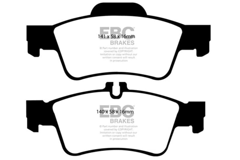 EBC Yellowstuff Brake Pad Set for Street & Track Driving High Performance - Image 2
