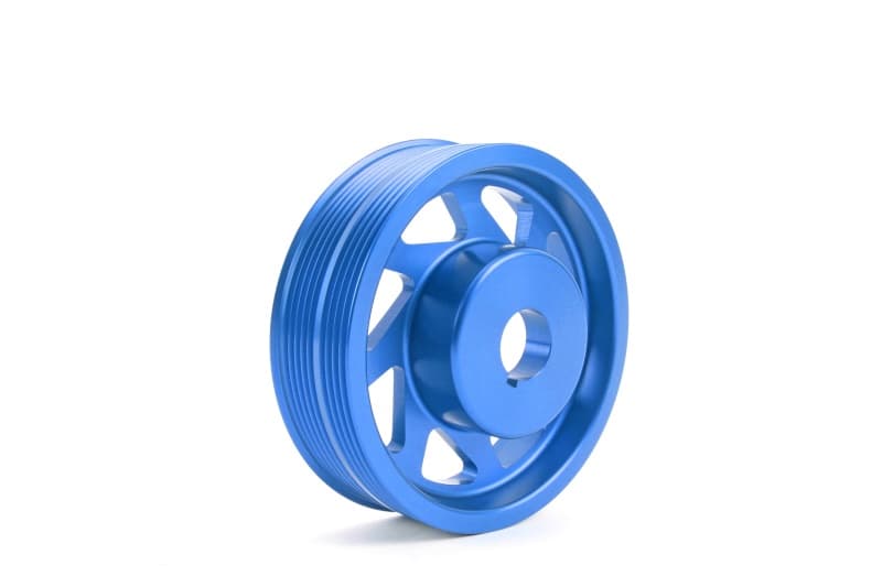 Perrin Performance Lightened Crank Pulley for Subaru Impreza WRX/STI 93-21 Blue - Image 4