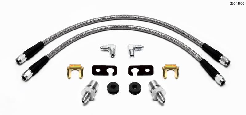 Wilwood Flexline Front Brake Hose for Fiesta 2011-Up