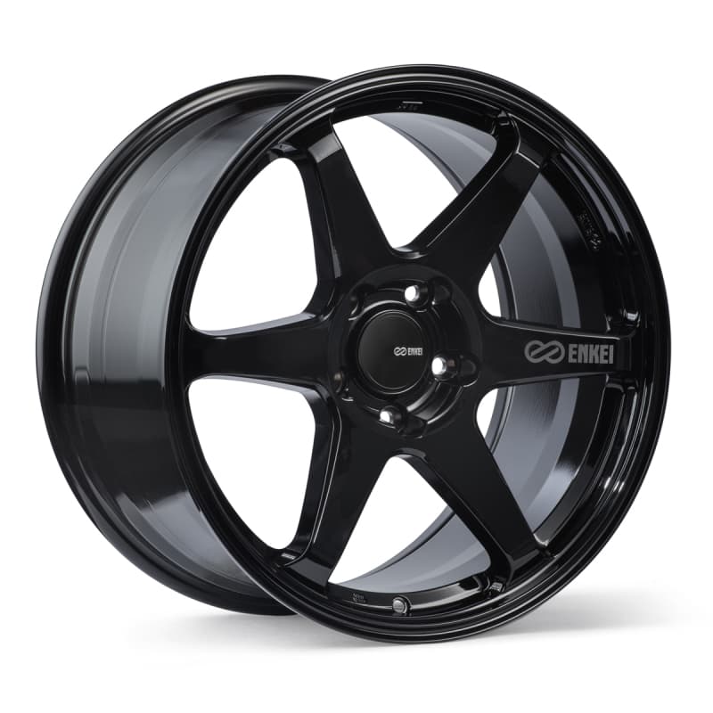 Enkei T6R 18x9.5 38mm Offset 5x114.3 Gloss Black Wheel