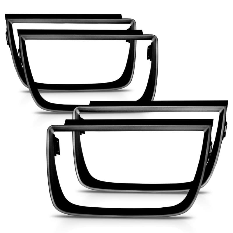 ANZO Tail Light Bezels for Chevy C6 Flat Black 4-Piece Pair - Image 3