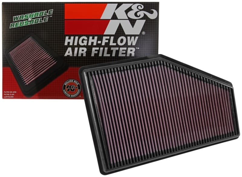 K&N Engineering Drop-In High-Flow Air Filter Reusable Washable - Image 4