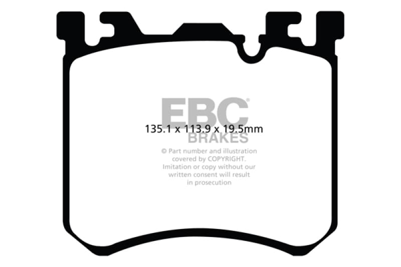 EBC Yellowstuff Brake Pad Set for Street and Track Driving High Performance
