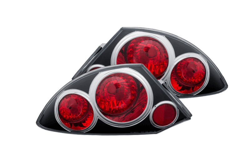 ANZO Tail Light Assembly for Chevy C6 Clear Lens Black Housing Pair - Image 4