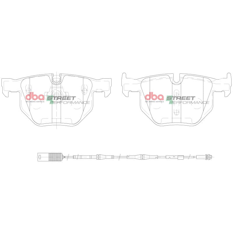 DBA SP Performance Brake Pads for Chevy C6 6-Piston Front - Image 2