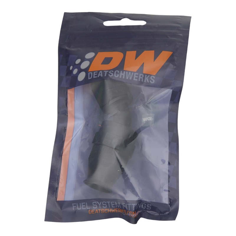 DeatschWerks 8AN Female Swivel 45-Degree Hose End PTFE Anodized Matte Black
