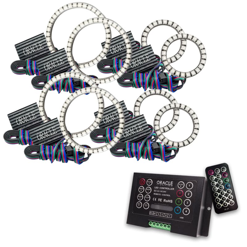 ORACLE Lighting Vector Surface Mount Halo Rings for Jeep Wrangler JK/JL & Gla...