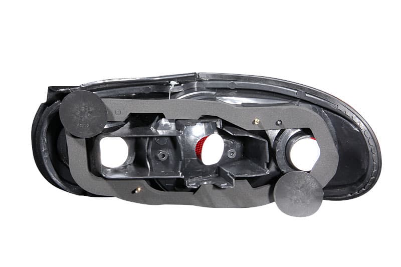 ANZO Tail Light Assembly Pair Clear Lens Black Housing - Image 4