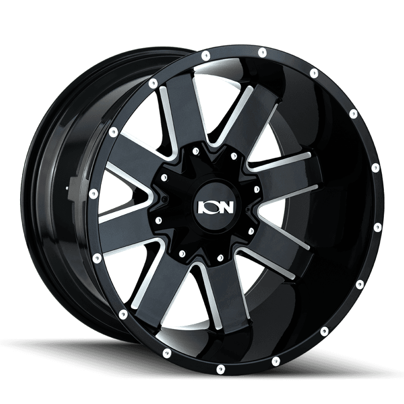 ION Wheels 141 Series 17x9 6x135 18mm Offset Gloss Black Milled Wheel