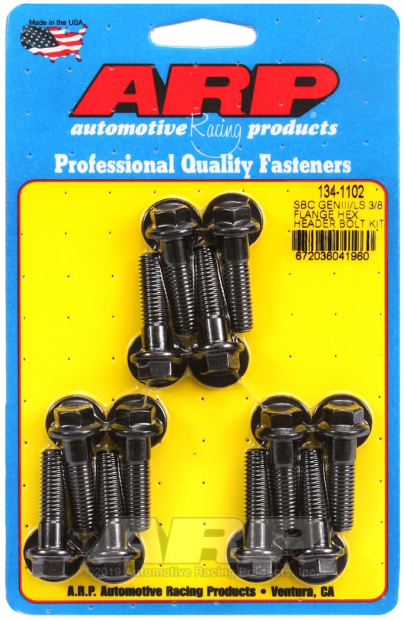 ARP Header Bolt Kit for Chevy LS 3/8in Flange Hex Bolts - Image 2