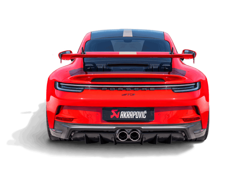 Akrapovic Rear Carbon Fiber Diffuser for Porsche 911 GT3 (992) 2021-22 Matte
