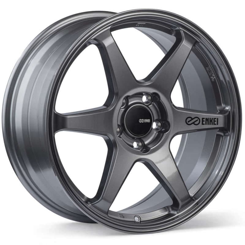 Enkei T6R Wheel 18x8 45mm Offset 5x112 Bolt Pattern Gloss Gunmetal