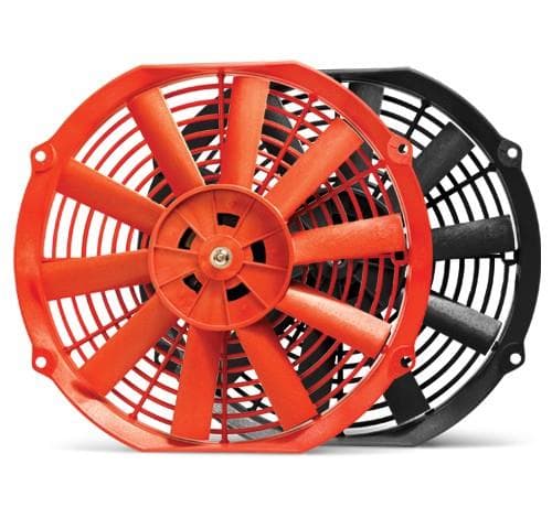 BLOX Racing 12in Electric Slim Fan Red