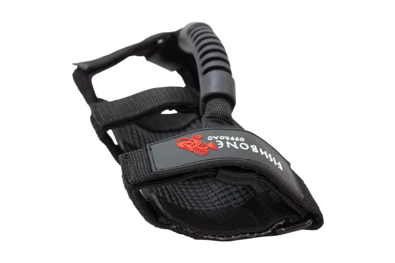 Fishbone Offroad Grab Handles for Roll Bar Pair Black Nylon Webbing - Image 4