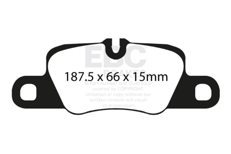 EBC Bluestuff Brake Pad Set for Chevy C6 6-Piston High Friction - Image 4