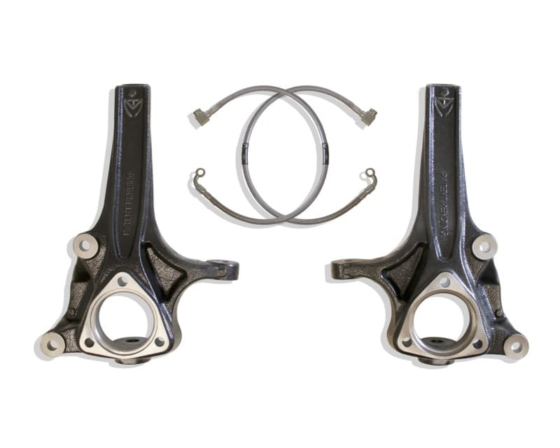Maxtrac Lift Spindles for 2019+ RAM 1500 2WD 4in Front w/ Extended Brake Lines