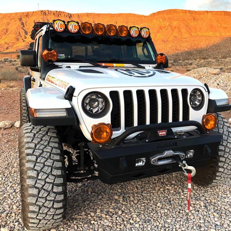 KC HiLiTES SlimLite LED Amber Light Cover Shield for KC 5104 - Image 4