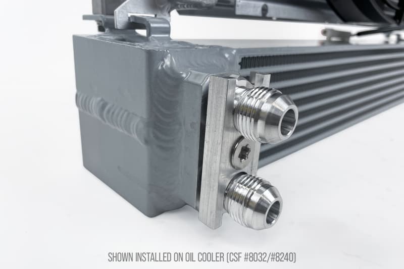 CSF Fitting Adapter Kit for -10 AN Oil Lines for CSF 8032 & 8240 Oil Coolers - Image 3