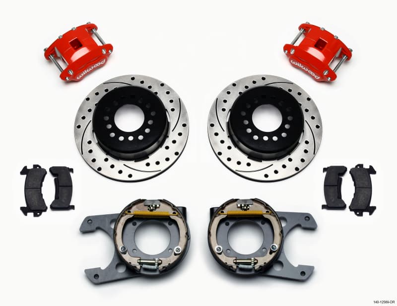 Wilwood D154 Rear Disc Brake Kit for Muscle Cars 12.19" Dual Piston Calipers