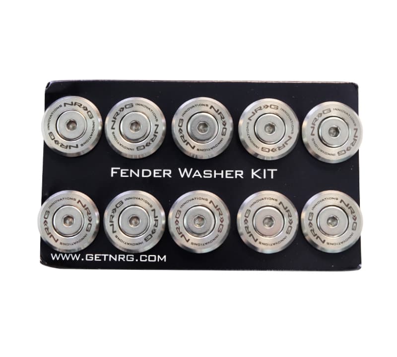 NRG Fender Washer Kit for Plastic M6 Bolts M-Style TI Series Set of 10 - Image 3