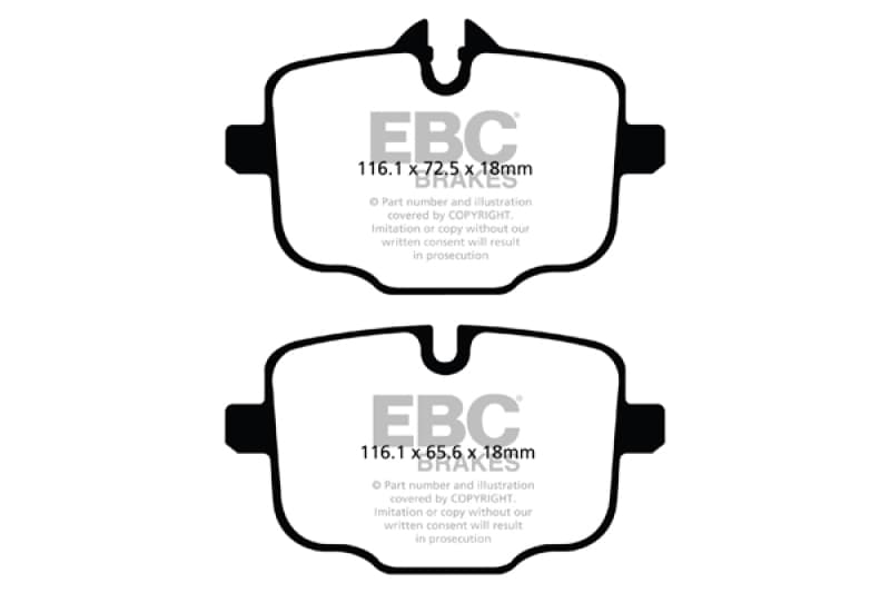 EBC Yellowstuff Brake Pad Set for Street and Track Driving High Performance
