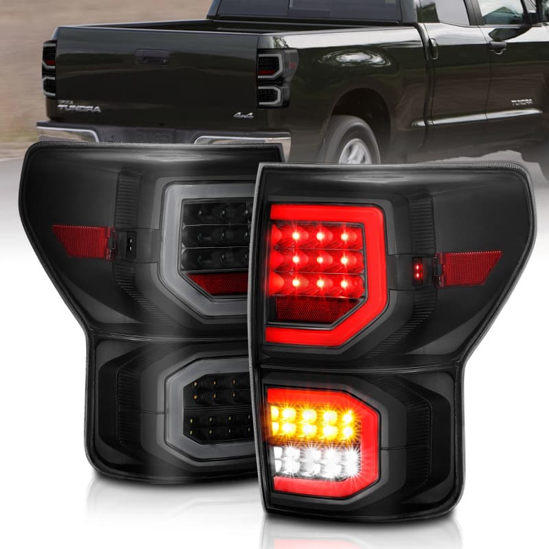 ANZO LED Taillight Assembly for Chevy C6 Pair Smoke Lens Plank Style